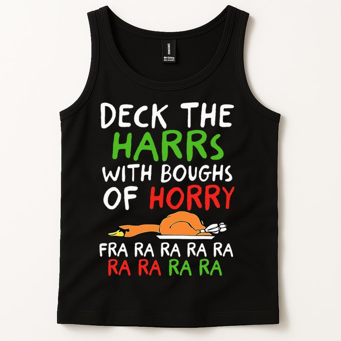 Deck The Harrs With Boughs Of Horry Fra Ra Ra Ra Goose Xmas Tank Top
