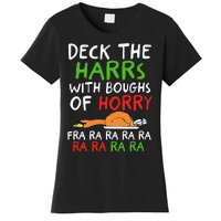 Deck The Harrs With Boughs Of Horry Fra Ra Ra Ra Goose Xmas Women's T-Shirt