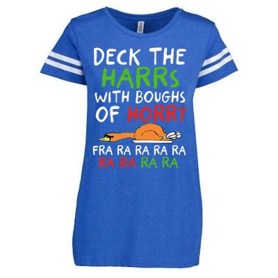 Deck The Harrs With Boughs Of Horry Fra Ra Ra Ra Goose Xmas Enza Ladies Jersey Football T-Shirt