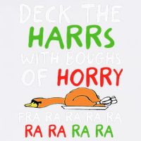 Deck The Harrs With Boughs Of Horry Fra Ra Ra Ra Goose Xmas Garment-Dyed Sweatshirt