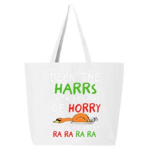 Deck The Harrs With Boughs Of Horry Fra Ra Ra Ra Goose Xmas 25L Jumbo Tote