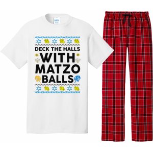  Deck The Halls With Matzo Balls Ugly Hanukkah Happy Jewish  Pajama Set