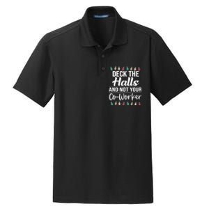 Deck The Halls And Not Your Coworker Dry Zone Grid Polo