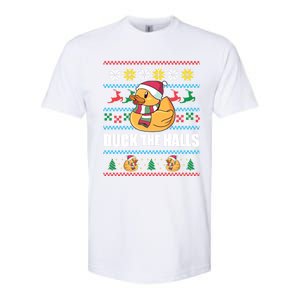 Duck The Halls! Ugly Christmas Jumper Funny Santa Claus Meme Funny Gift Softstyle CVC T-Shirt