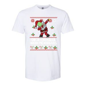 Deck The Halls Pickle Balls Ugly Christmas Pickleball Memes Meaningful Gift Softstyle CVC T-Shirt