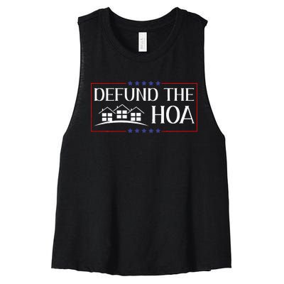 Defund The Hoa Homeowners Association Social Justice Design Women's Racerback Cropped Tank