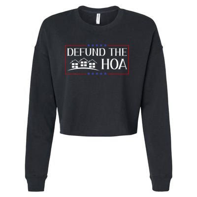 Defund The Hoa Homeowners Association Social Justice Design Cropped Pullover Crew