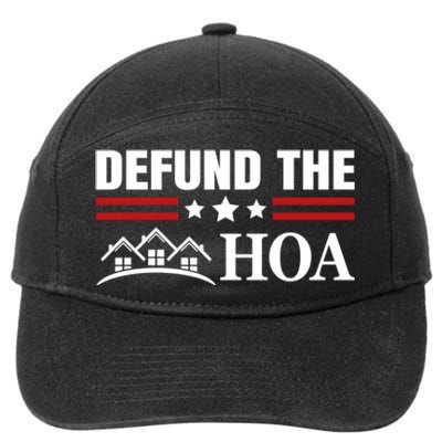 DEFUND THE HOA Homeowners Association 7-Panel Snapback Hat