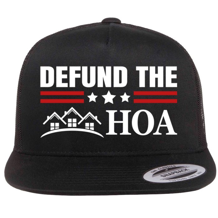 DEFUND THE HOA Homeowners Association Flat Bill Trucker Hat