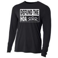 DEFUND THE HOA Homeowners Association Cooling Performance Long Sleeve Crew