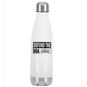 DEFUND THE HOA Homeowners Association Stainless Steel Insulated Water Bottle