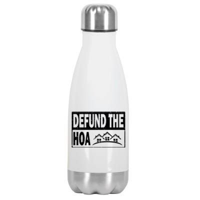 DEFUND THE HOA Homeowners Association Stainless Steel Insulated Water Bottle