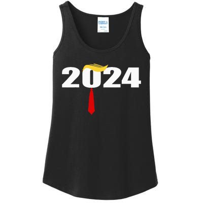 Donald Trump Hair Tie Donald Trump 2024 President Ladies Essential Tank