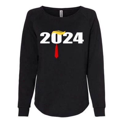 Donald Trump Hair Tie Donald Trump 2024 President Womens California Wash Sweatshirt