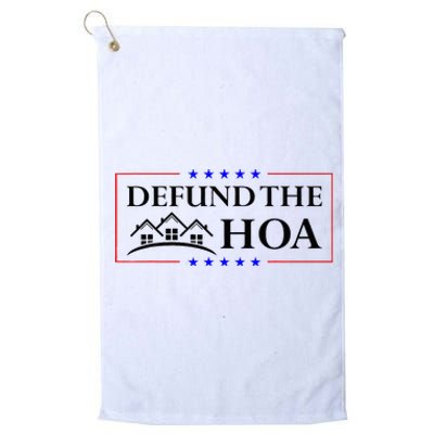 DEFUND THE HOA Homeowners Association Platinum Collection Golf Towel