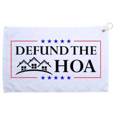 DEFUND THE HOA Homeowners Association Grommeted Golf Towel