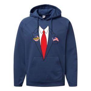 Donald Trump Halloween Costume Cute President Gift Performance Fleece Hoodie