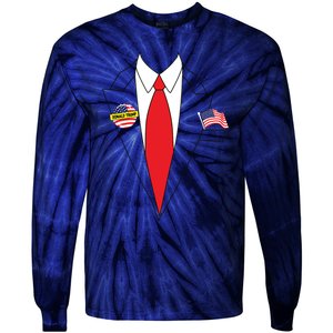 Donald Trump Halloween Costume Cute President Gift Tie-Dye Long Sleeve Shirt