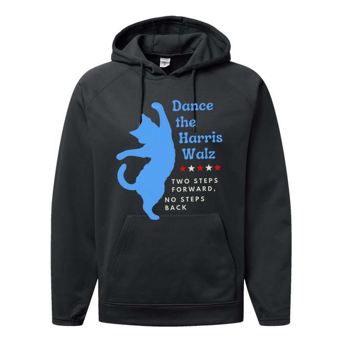 Dance The Harris Walz 2024 Cat Lady Vote Kamala Election Performance Fleece Hoodie