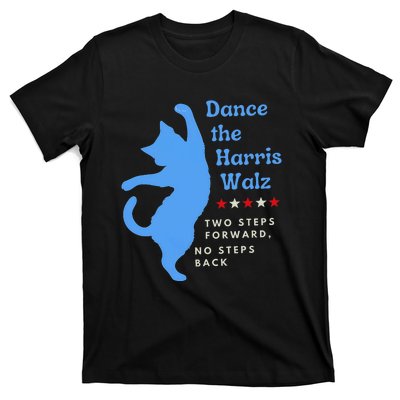 Dance The Harris Walz 2024 Cat Lady Vote Kamala Election T-Shirt