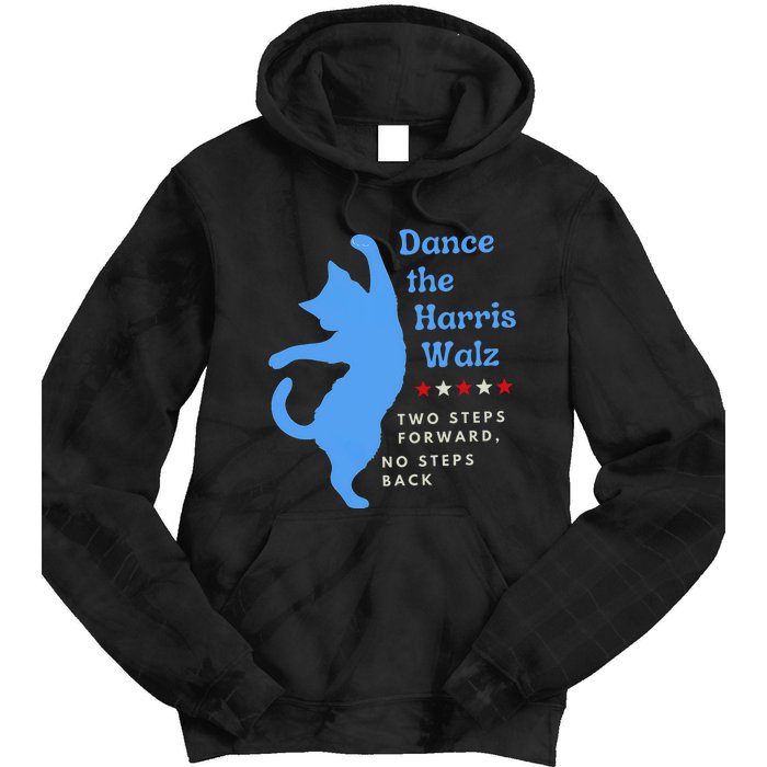 Dance The Harris Walz 2024 Cat Lady Vote Kamala Election Tie Dye Hoodie