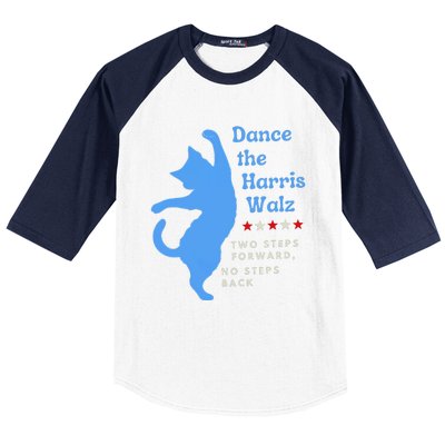 Dance The Harris Walz 2024 Cat Lady Vote Kamala Election Baseball Sleeve Shirt