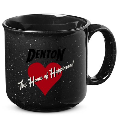 Denton The Home Of Happiness! 15oz Campfire Ceramic Mug