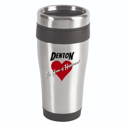 Denton The Home Of Happiness! 16oz Travel Tumbler