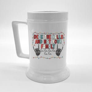 Deck The Halls Happy Holidays Christmas Beer Stein