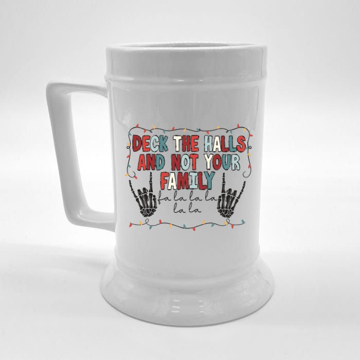 Deck The Halls Happy Holidays Christmas Beer Stein