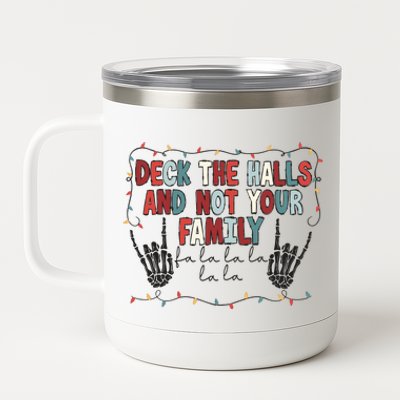 Deck The Halls Happy Holidays Christmas 12 oz Stainless Steel Tumbler Cup