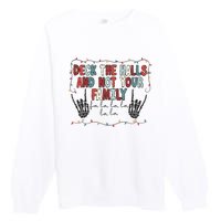 Deck The Halls Happy Holidays Christmas Premium Crewneck Sweatshirt