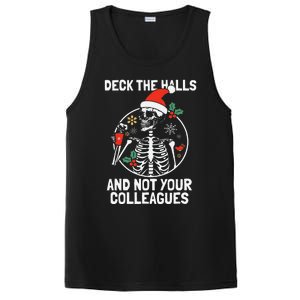 Deck The Hall Not Your Colleagues Funny Christmas Skeleton.png PosiCharge Competitor Tank