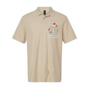 Deck The Hall Not Your Colleagues Funny Christmas Skeleton.png Softstyle Adult Sport Polo