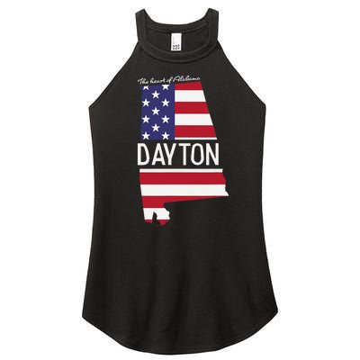 Dayton The Heart Of Alabama Flag Hometown Women’s Perfect Tri Rocker Tank