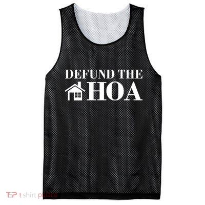 Defund The Hoa Anti Homeowner Association Mesh Reversible Basketball Jersey Tank