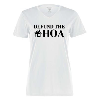 Defund The Hoa Anti Homeowner Association Women's Momentum V-Neck T-Shirt