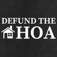 Defund The HOA Homeowners Association Defund The HOA Garden 7 Panel Mesh Trucker Snapback Hat