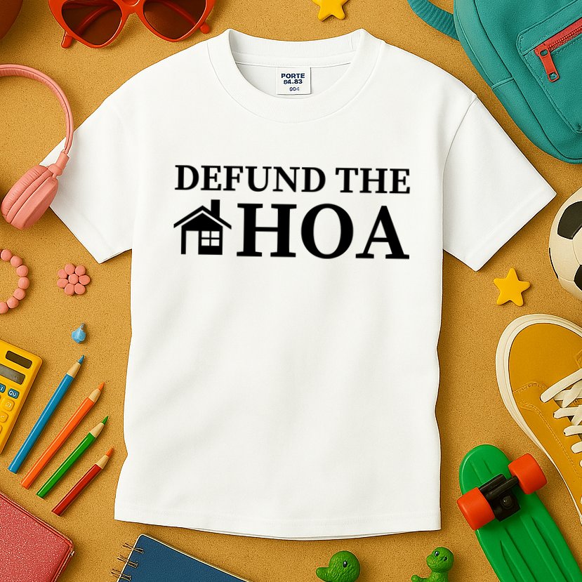Defund The HOA Homeowners Association Defund The HOA Garden Kids T-Shirt
