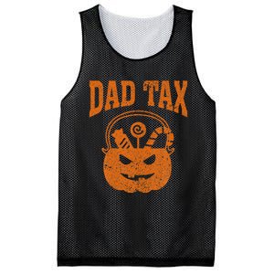 Dad Tax Halloween Trick Or Treat Candy Pumkin Funny Dad Joke Mesh Reversible Basketball Jersey Tank