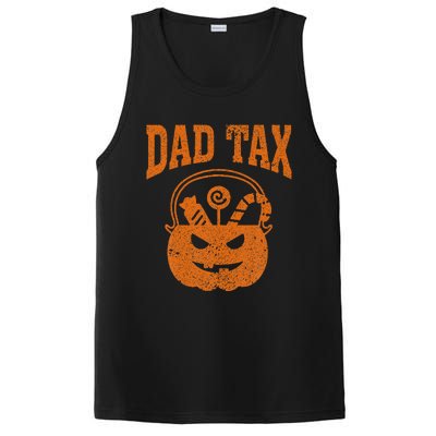 Dad Tax Halloween Trick Or Treat Candy Pumkin Funny Dad Joke PosiCharge Competitor Tank