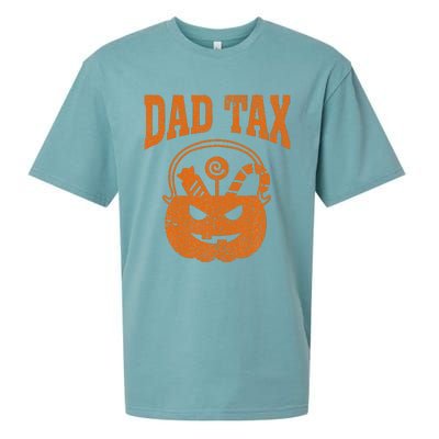 Dad Tax Halloween Trick Or Treat Candy Pumkin Funny Dad Joke Sueded Cloud Jersey T-Shirt