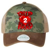 Drip Too Hard Heart Dripping Cool Swag Team Matching Sneaker Gift Idea Legacy Tie Dye Trucker Hat