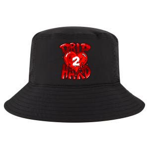 Drip Too Hard Heart Dripping Cool Swag Team Matching Sneaker Gift Idea Cool Comfort Performance Bucket Hat