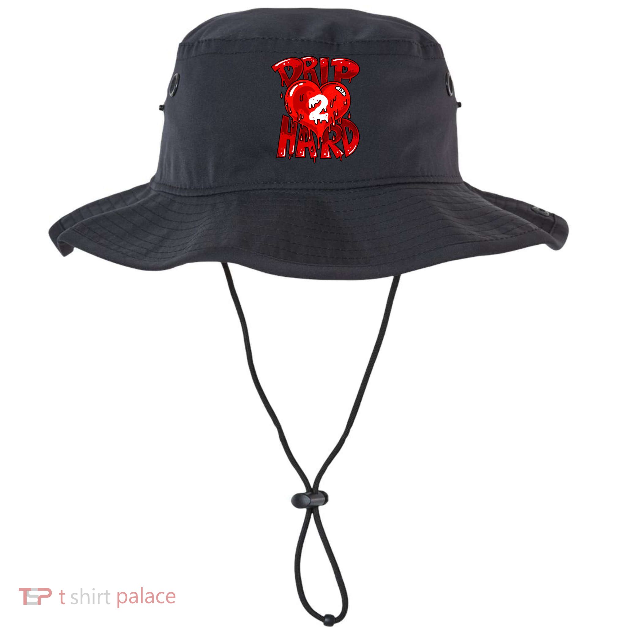 Drip Too Hard Heart Dripping Cool Swag Team Matching Sneaker Gift Idea Bucket Hat