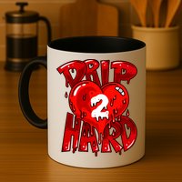 Drip Too Hard Heart Dripping Cool Swag Team Matching Sneaker Gift Idea Mug