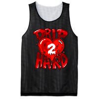 Drip Too Hard Heart Dripping Cool Swag Team Matching Sneaker Gift Idea Mesh Reversible Basketball Jersey Tank