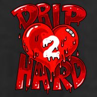 Drip Too Hard Heart Dripping Cool Swag Team Matching Sneaker Gift Idea Golf Towel