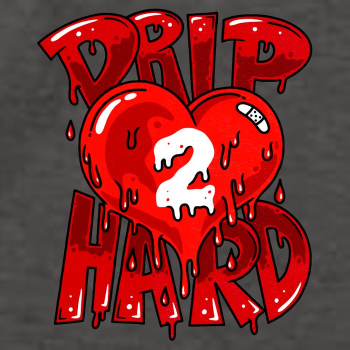 Drip Too Hard Heart Dripping Cool Swag Team Matching Sneaker Gift Idea Vector Backpack