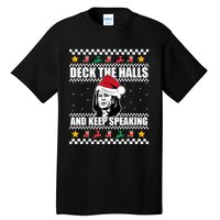 Deck The Halls And Keep Speaking, Kamala Harris's Ugly Meme Tall T-Shirt